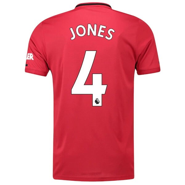 Camiseta Manchester United NO.4 Jones 1ª 2019-2020 Rojo